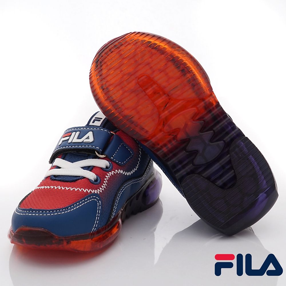 FILA - FILA康特杯電燈運動鞋款(中大童段)-運動鞋-紅藍