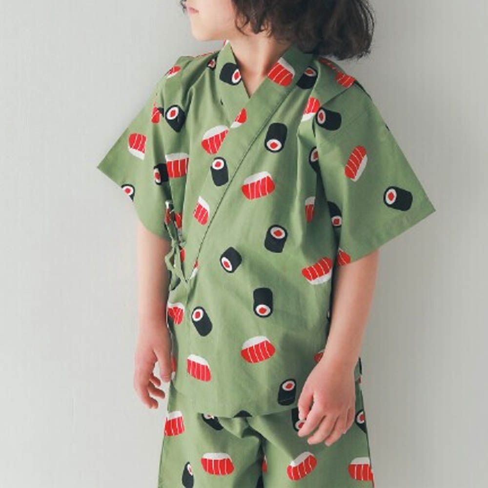 nicohrat夏季限定甚平套裝-壽司-薄荷綠