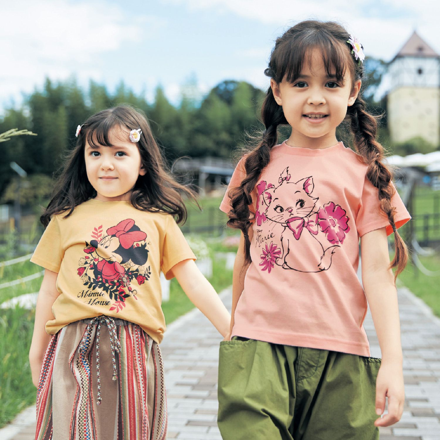 日本千趣會 - 迪士尼天竺棉短T-維尼小豬-米