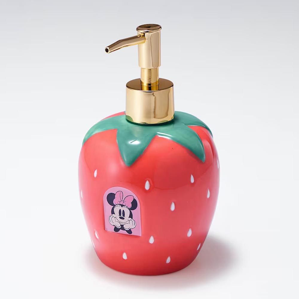 日本千趣會 - 迪士尼 洗手液按壓式分裝罐-草莓米妮 (400ml)