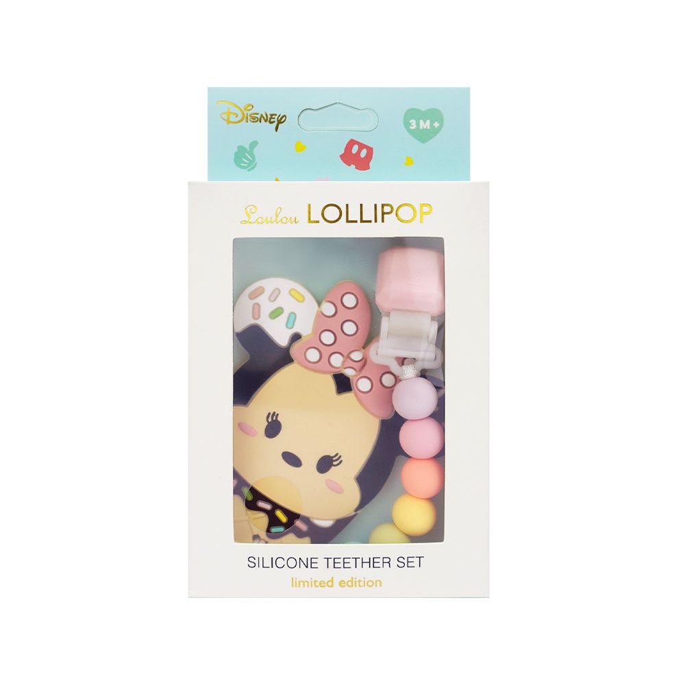 Loulou Lollipop - 迪士尼系列 固齒器組/奶嘴鍊夾-米妮