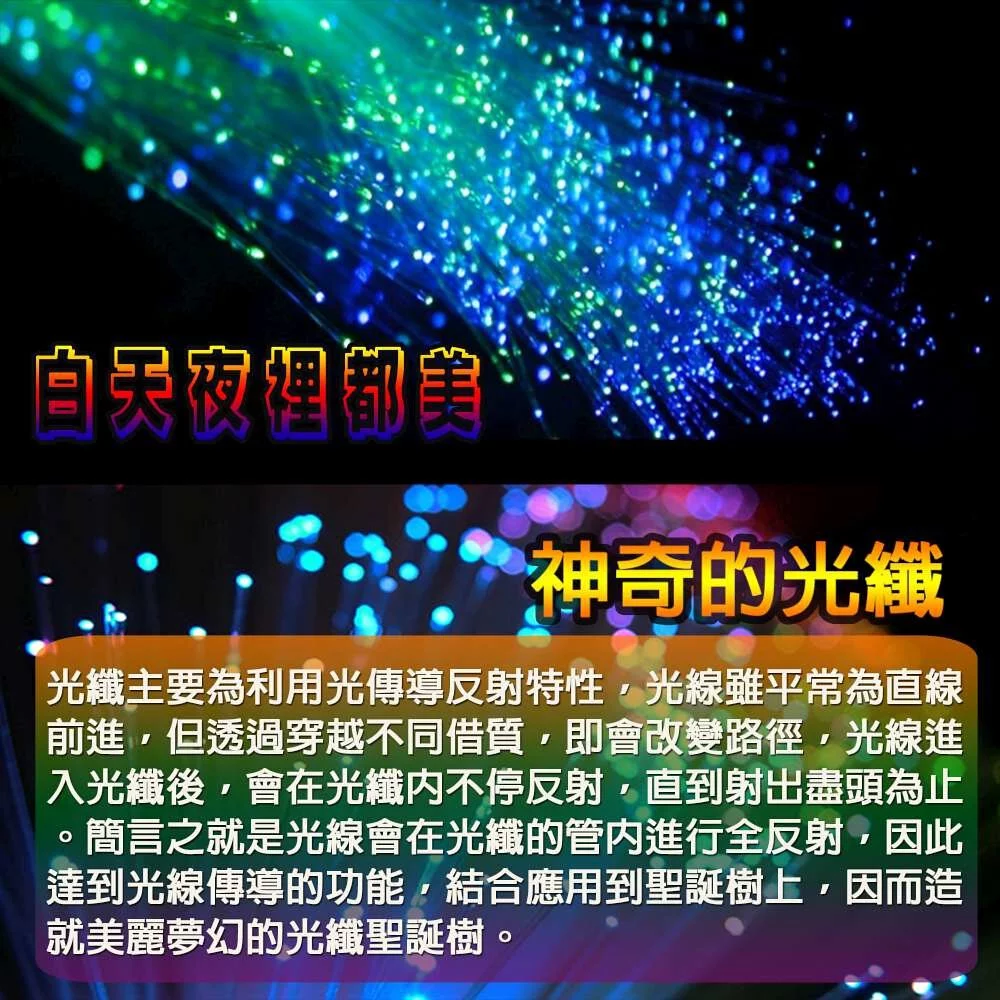 MODACore 摩達客 - 耶誕-科技幻光4尺/4呎(120cm)松針+PVC特級混合葉光纖綠色聖誕樹