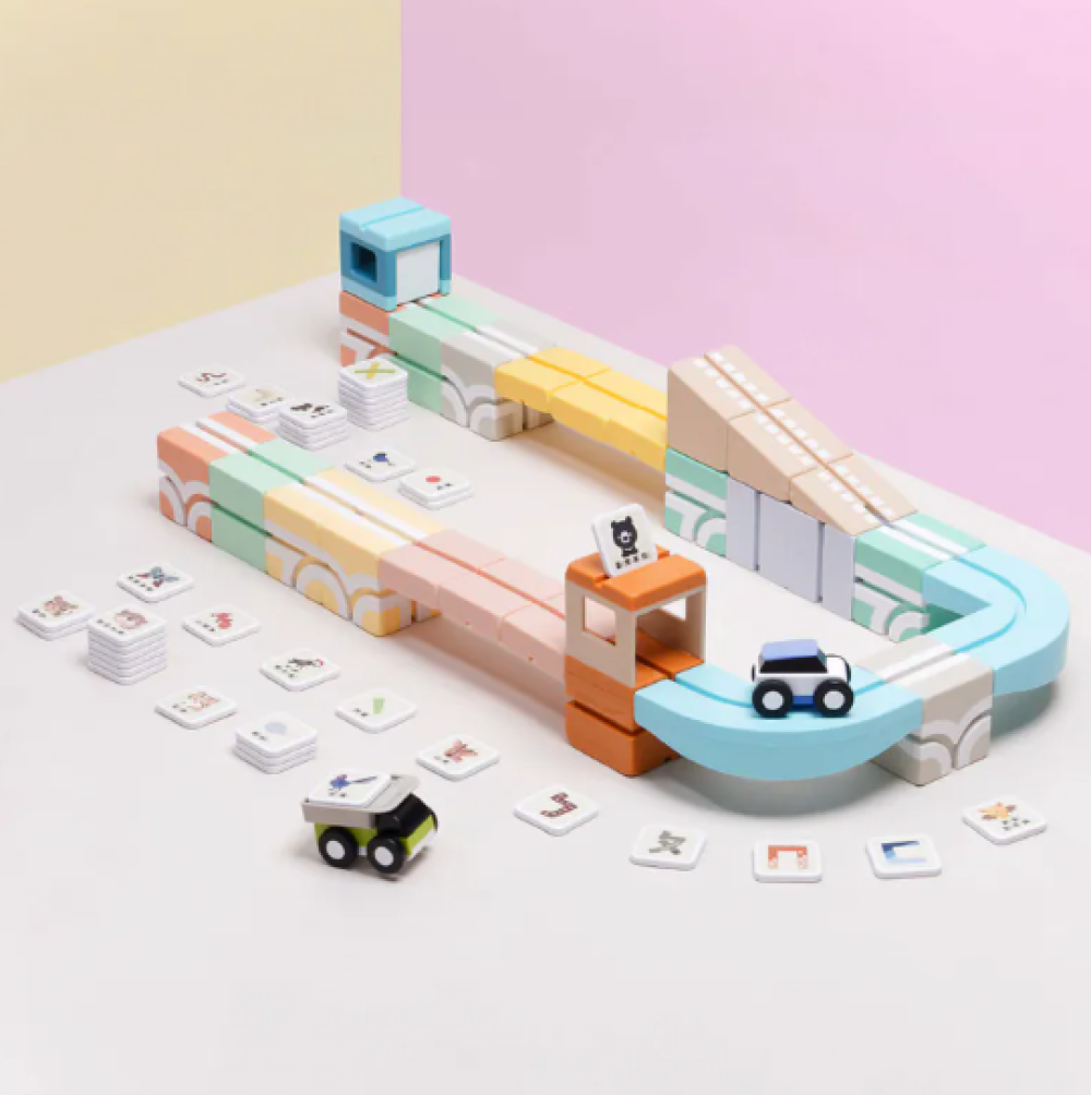 益智軌道磁吸玩具-森林系列-ㄅㄆㄇ臺灣動物同樂組