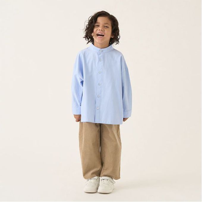 日本 b-ROOM - 休閒大口袋燈芯絨錐形長褲-奶茶