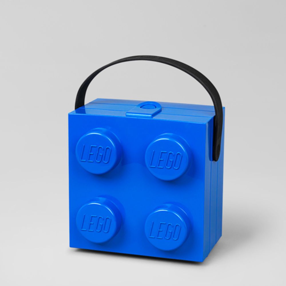 丹麥 Room Copenhagen - 放大版樂高手提盒-經典藍 (16.5*17.3*6.5 cm)