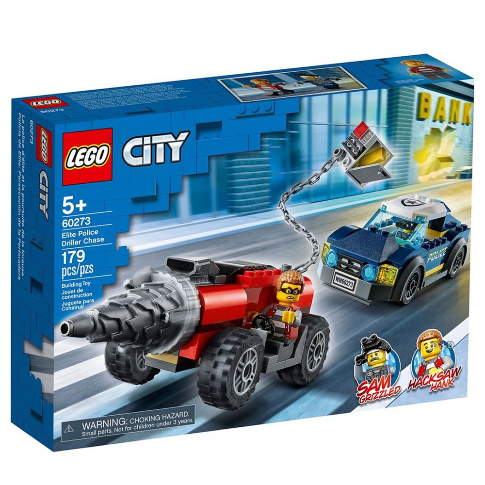 樂高 LEGO - 樂高積木 LEGO《 LT60273 》City 城市系列 - Elite Police Driller Chase特警鑽機追逐戰-179pcs