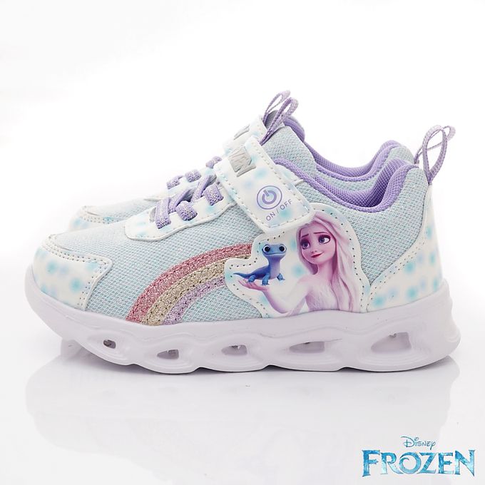 冰雪奇緣-冰雪電燈運動休閒鞋-FNKX25126藍(中小童)-電燈鞋-藍