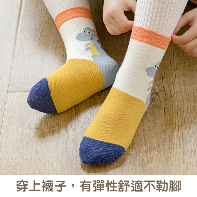 腳ㄚ子 - 幼/兒童棉質中筒襪 童襪 襪子 棉襪 兒童襪-萌龍傳說