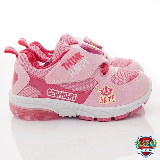 汪汪隊童鞋-電燈運動休閒鞋D233069粉-中小童段-電燈鞋-粉