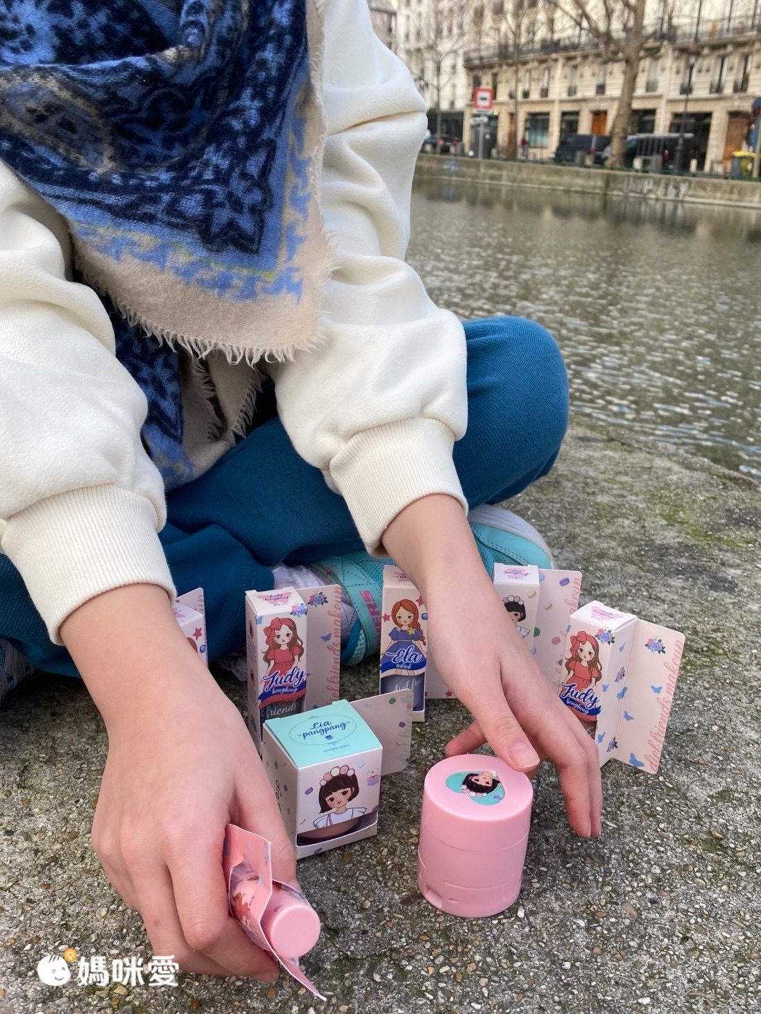 韓國 Diel friends - 兒童用珠光變色口紅-淺粉-3g