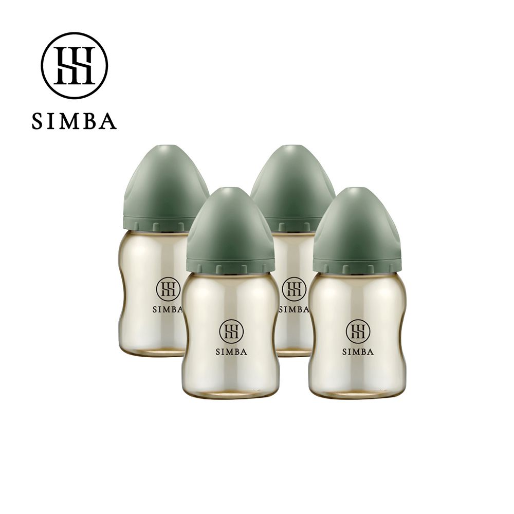 蘊蜜鉑金PPSU寬口防脹氣奶瓶4支組(200ml)-小流量新生適用-治綠-200ml