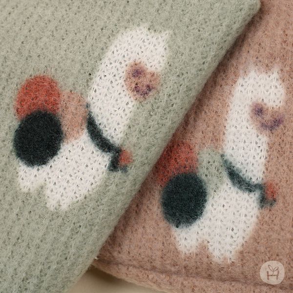 韓國 Happy Prince - 可愛駱馬針織圍脖-薄荷綠 (S(0~4Y))