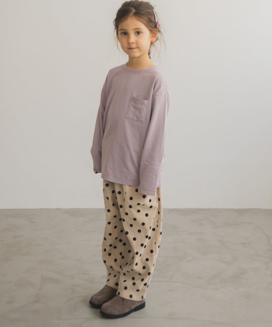 日本 PAIRMANON - 柔棉100% 圓領薄長袖上衣-刺繡美式漢堡-軍綠