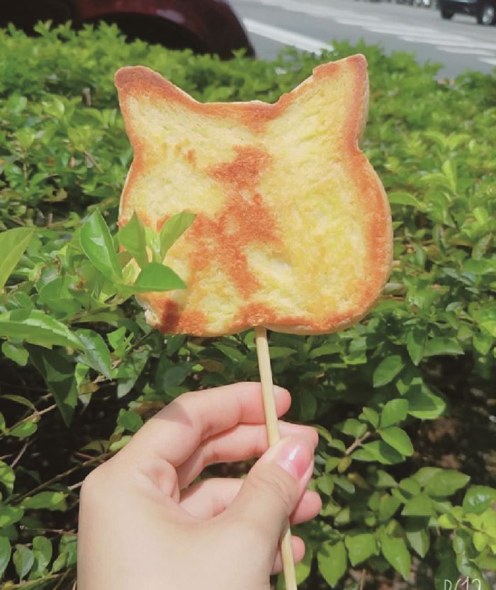 熱樂煎 - 動物造型厚片生吐司-原味貓咪
