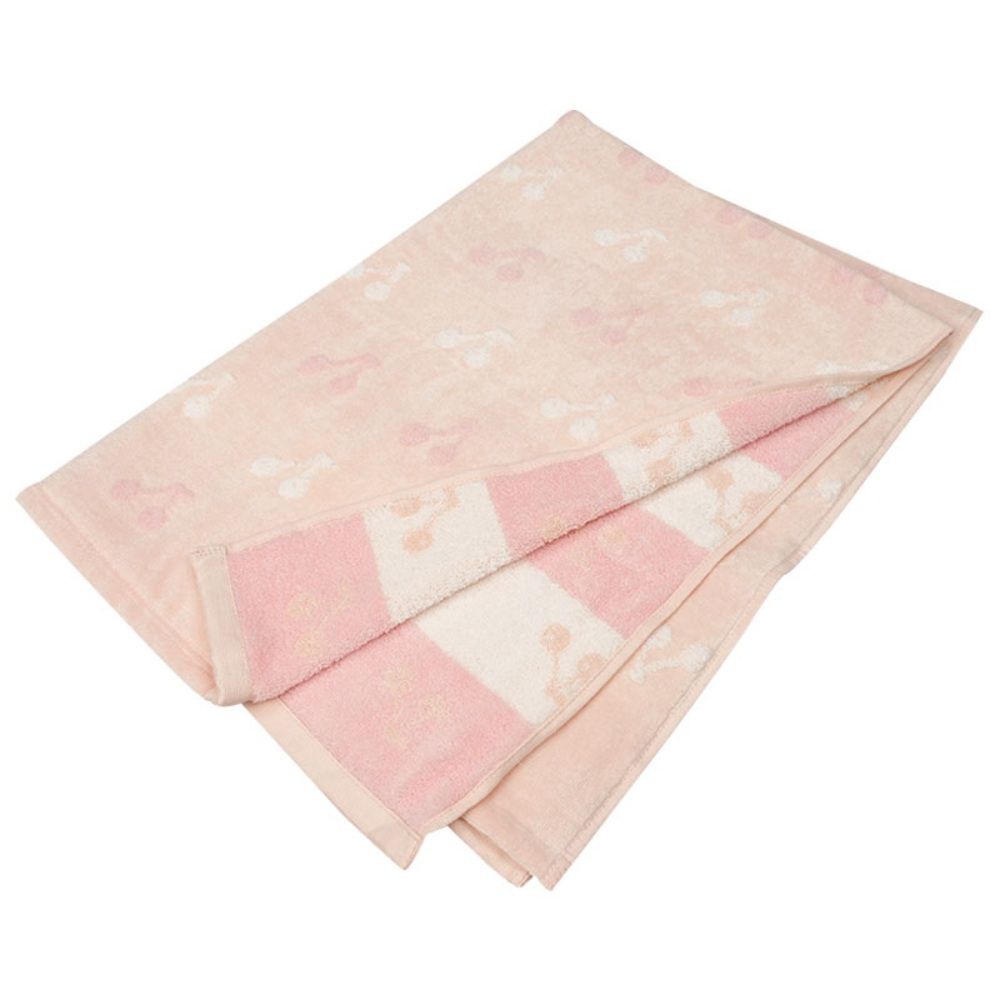 akachan honpo - 緹花毛巾被-粉紅色 (70×100cm)