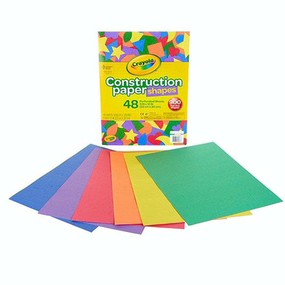 Crayola繪兒樂 - 6色造型彩色紙-48張