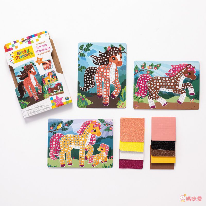 加拿大 Sticky Mosaics - 馬賽克拼貼旅遊包-家有小狗-607 pcs