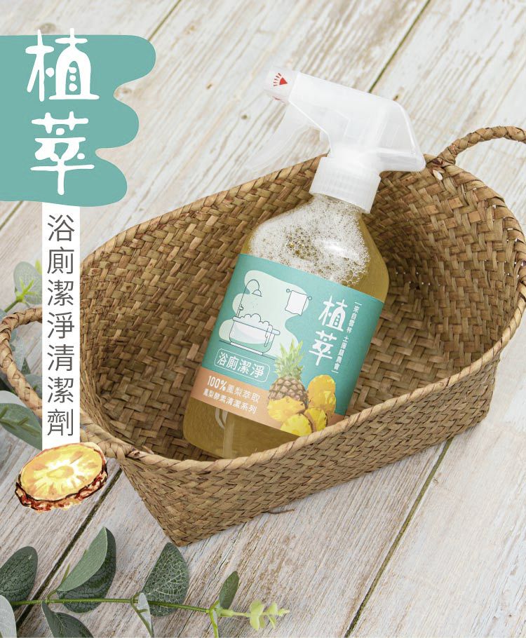 歐美淨 - 鳳梨酵素-天然植萃浴廁清潔液-超值2入組-500ml*2