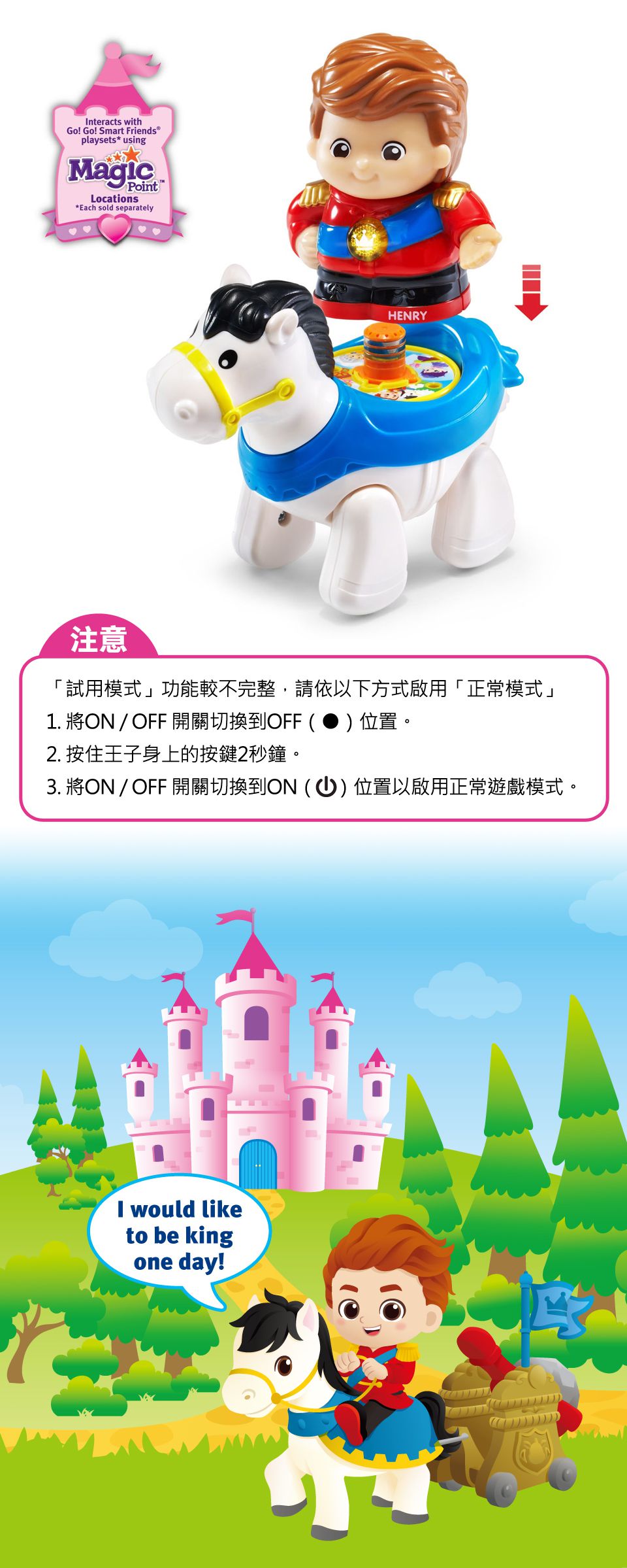 Vtech - 夢幻城堡系列-王子與白馬組