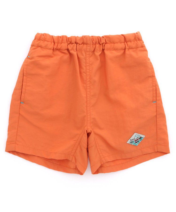 日本 BREEZE - 水陸二用百搭logo裝飾短褲-寶石綠