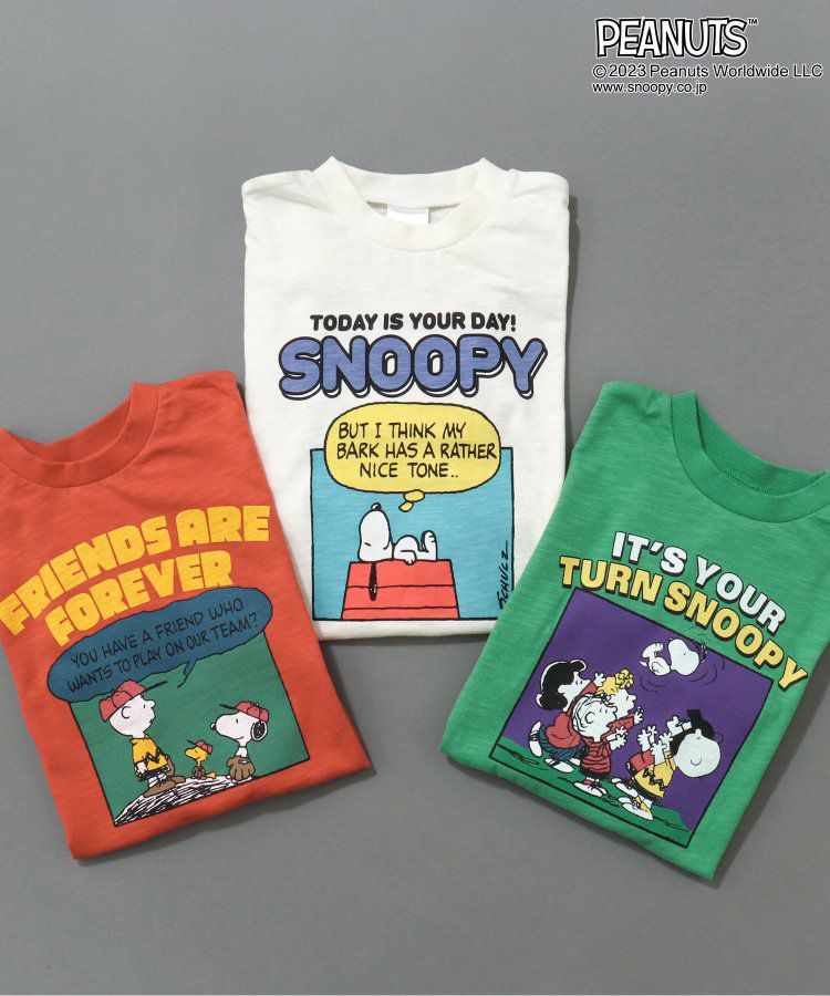 日本 BREEZE - SNOOPY聯名 前後漫畫印花長袖上衣-炭黑