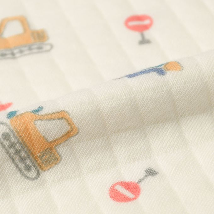 akachan honpo - 長袖家居服-工程車-藍色