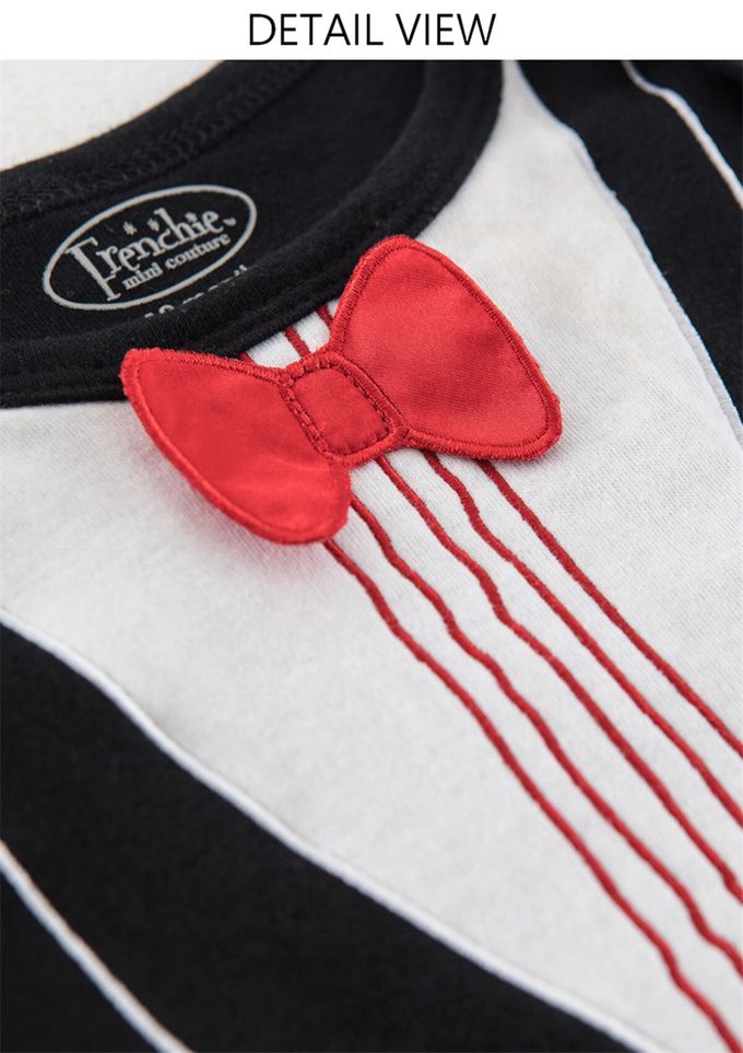 美國Frenchie MC - 嬰兒連身衣-短袖-小勞勃倒泥