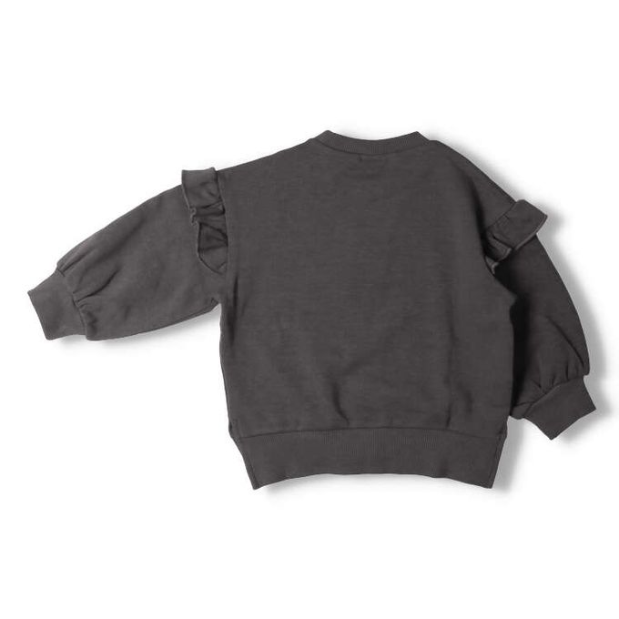 akachan honpo - 內裡刷毛休閒上衣-灰色