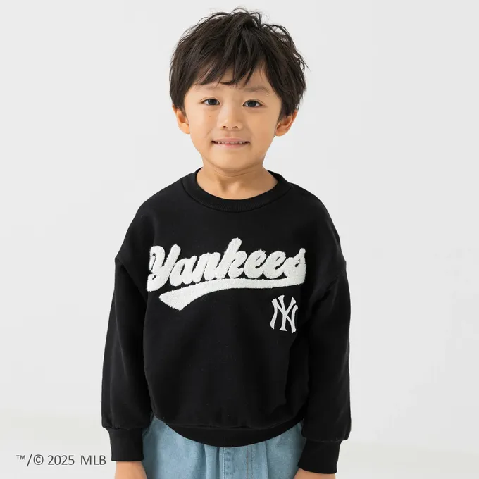 日本 Chil2 - MLB聯名 立體刺繡縮口長袖上衣-洛杉磯道奇-白