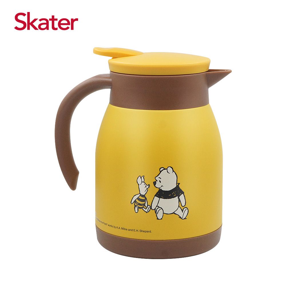 日本 SKATER - 輕巧保溫壺(600ml)-維尼