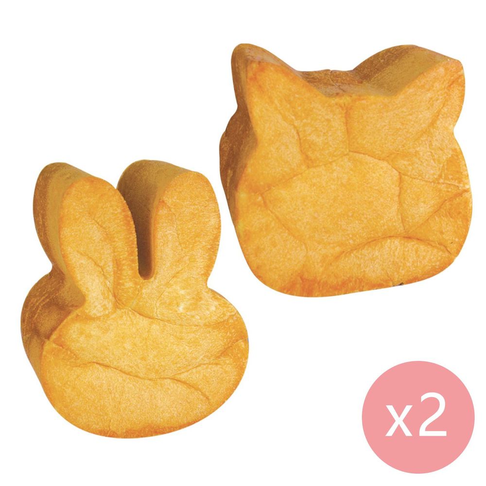 奧瑪烘焙 - 動物造型生吐司4條組人氣熱銷組合-兔兔X2+ 貓咪X2