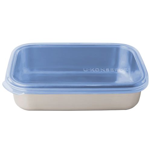 不鏽鋼長方形保鮮盒 750ml-宇宙藍-冷凍盒/便當盒/儲存盒-通過 LFGB 食品安全等級認證 / CPSIA 檢驗