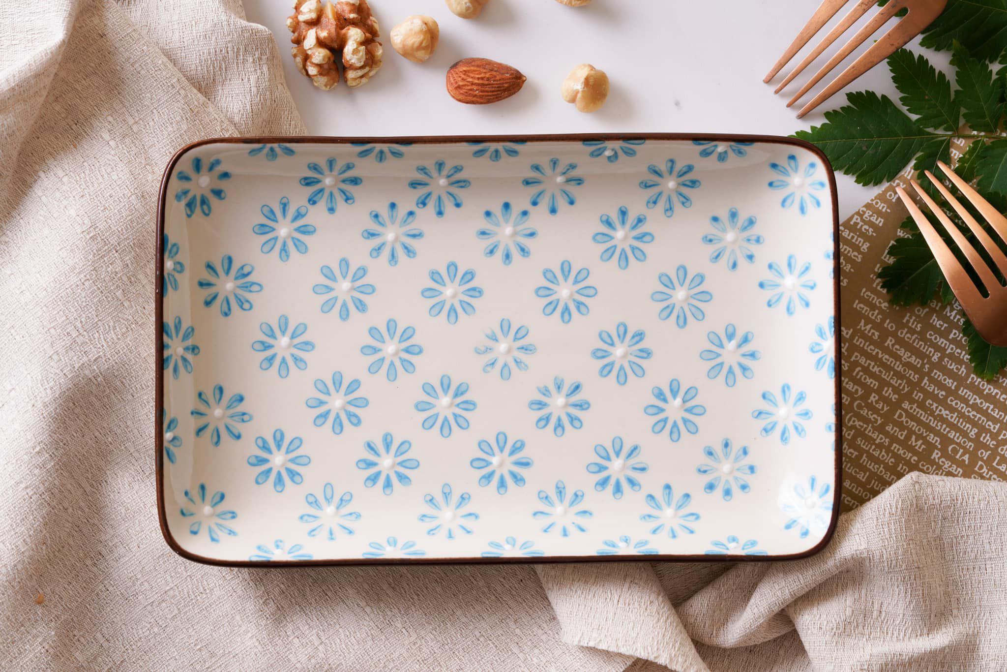 法國 Chehoma - 點繪圖騰-長方盤 (長度18.5cmx寬度12cm)-4入