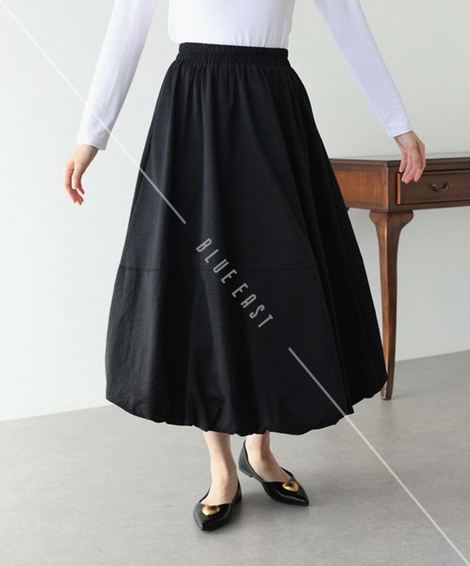 日本 BLUE EAST - 柔軟輕盈感立體澎澎氣球長裙-米杏