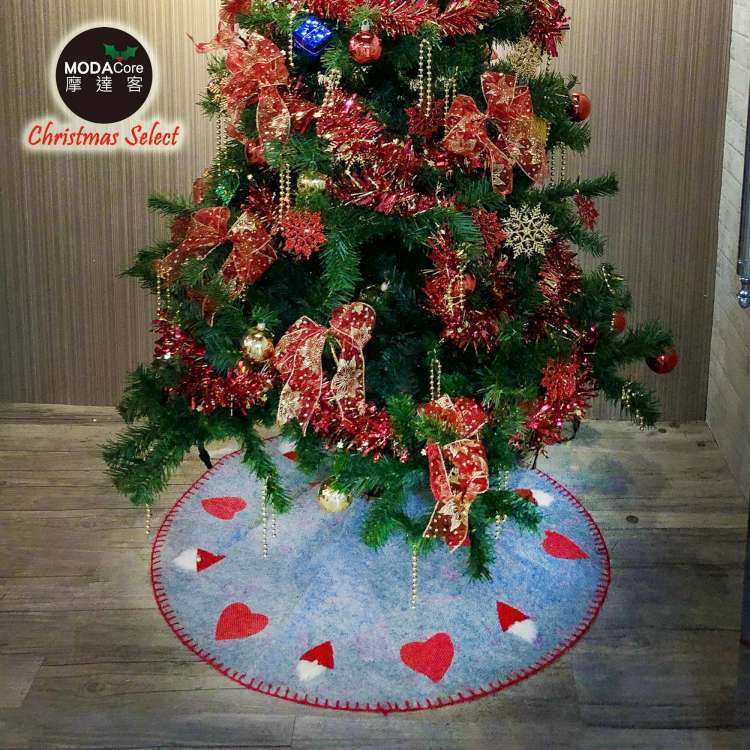 MODACore 摩達客 - 摩達客-超萌灰色愛心聖誕樹裙