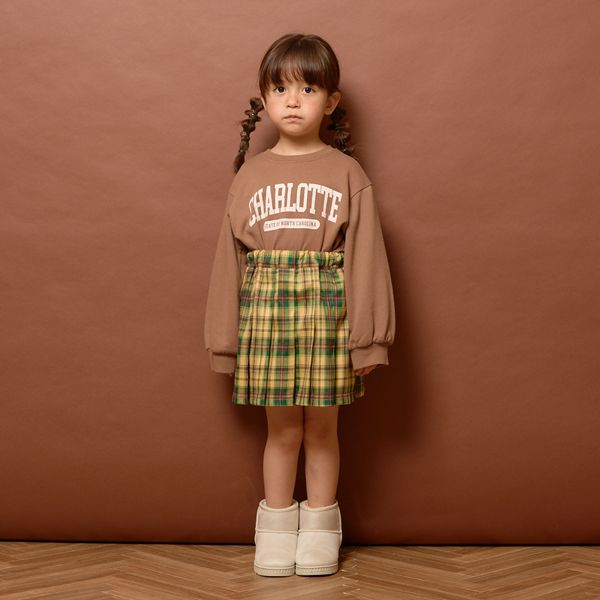 日本 Lycee mine - [推薦]定番百搭標語大學T-淺棕