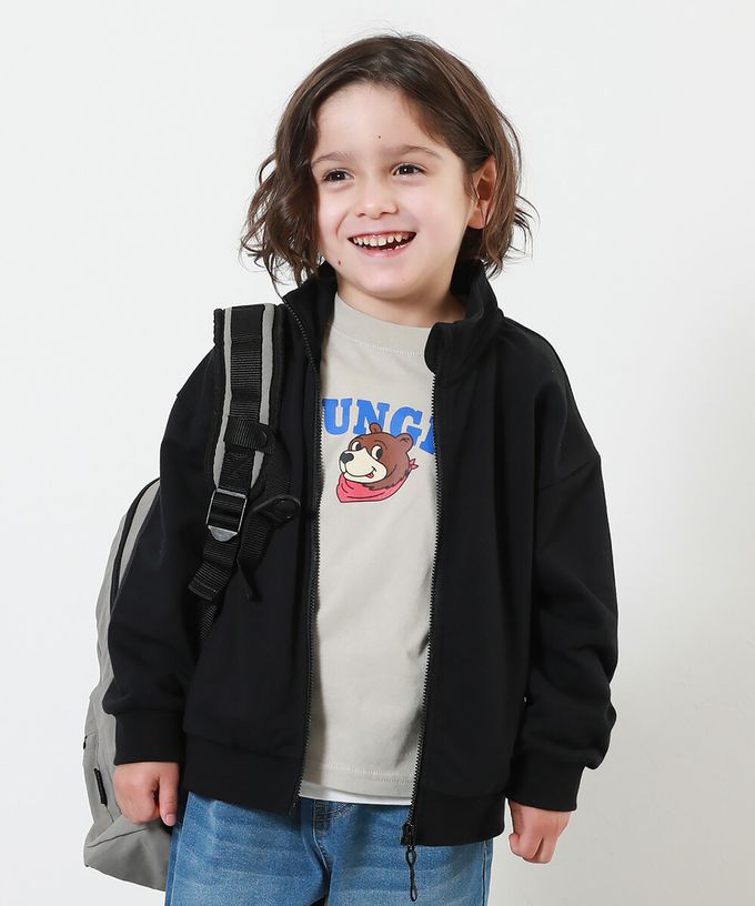 日本 devirock - 100%棉 百搭立領拉鍊夾克/外套-紫