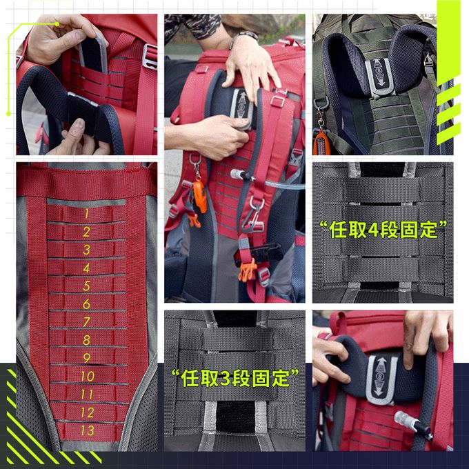 SHANER - 65L專業山人登山包 (藍色)