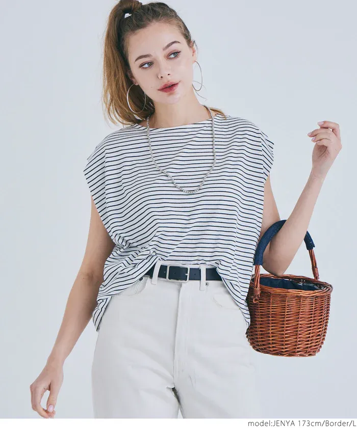 日本 COCA - 超顯瘦百搭法式袖上衣-黑