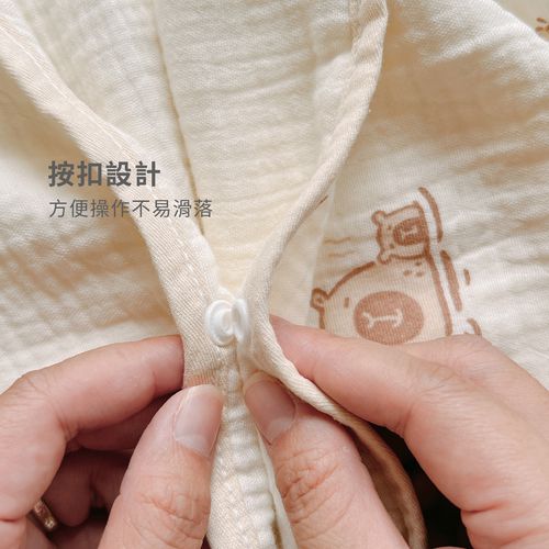 四層紗兒童連帽浴巾