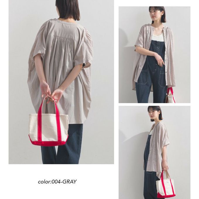 日本 OMNES - 100%棉 透膚感緹花短袖寬版襯衫-咖啡