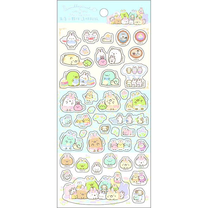 角落小夥伴 - 透明貼紙D 1入 (六款隨機出貨)