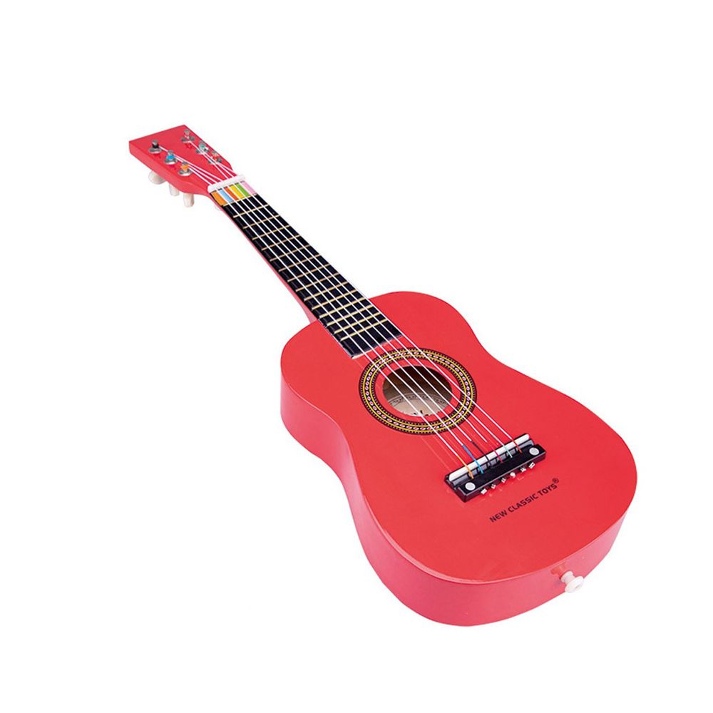 荷蘭 New Classic Toys - 【新品】幼兒音樂吉他-櫻桃紅