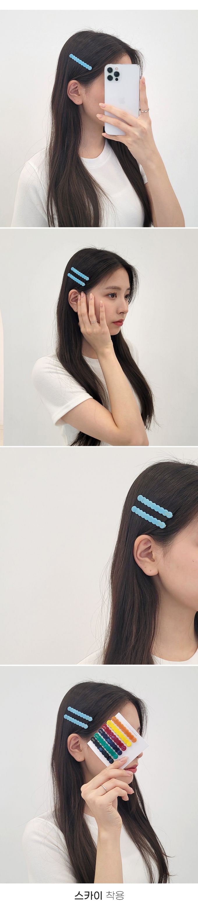 韓國 Soo&Soo - 正韓製CREATION FRANCE髮飾髮夾-桃紅