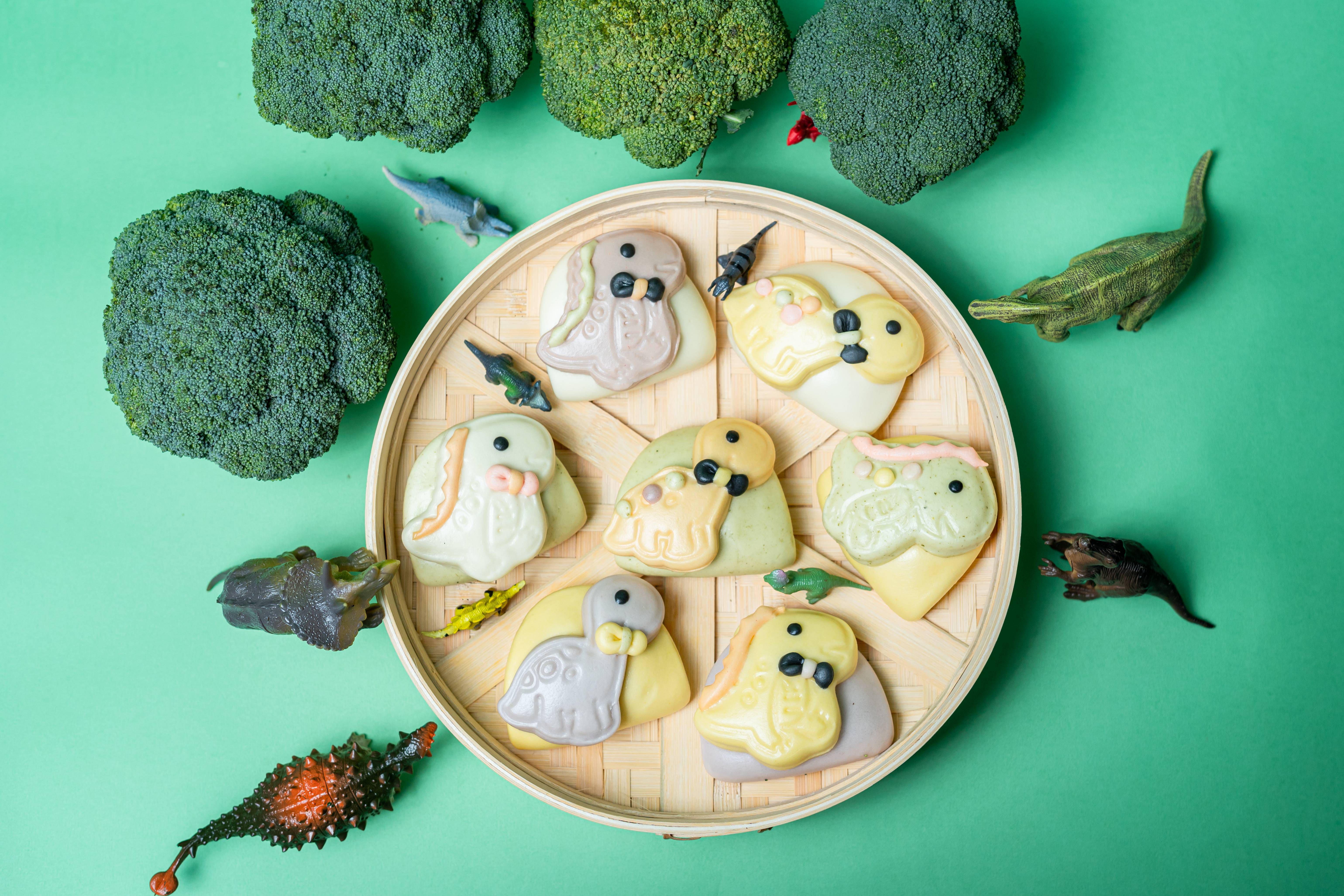 老甜媽手工饅頭 - 彩虹小恐龍造型刈包