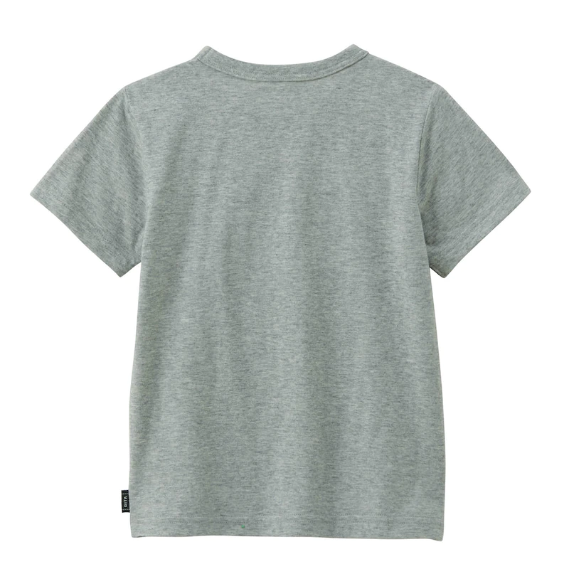 日本千趣會 - GITA 天竺棉印花短T-恐龍海報-雜灰