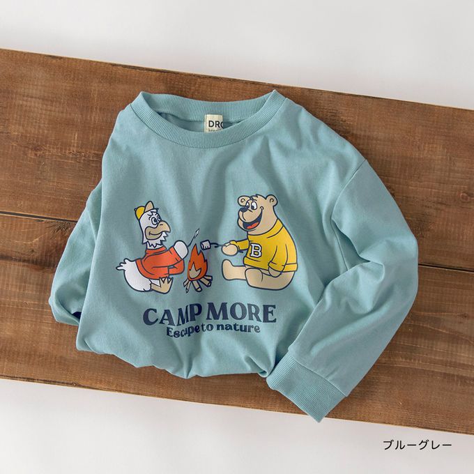 日本 BRANSHES - 100%棉 百搭印花縮口長袖上衣-格子-黑X白