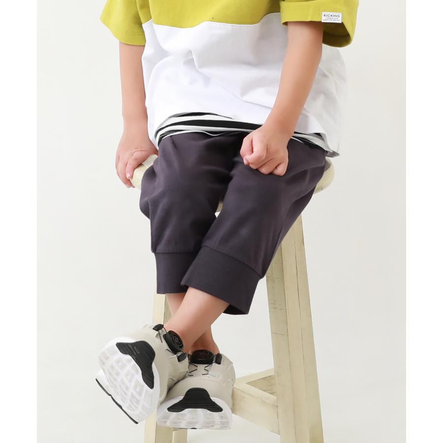 日本 devirock - 百搭舒適下擺束口七分褲-灰綠