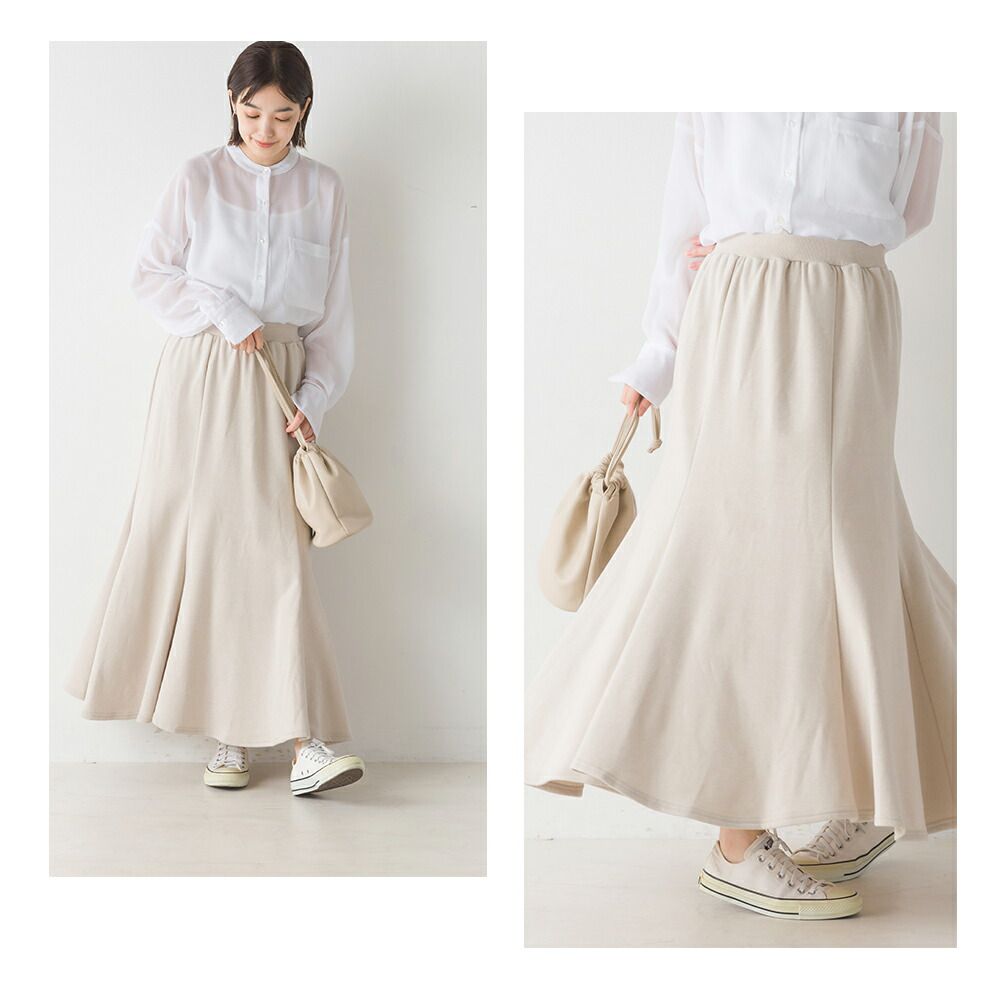 日本 OMNES - 百搭修身魚尾長裙-黑