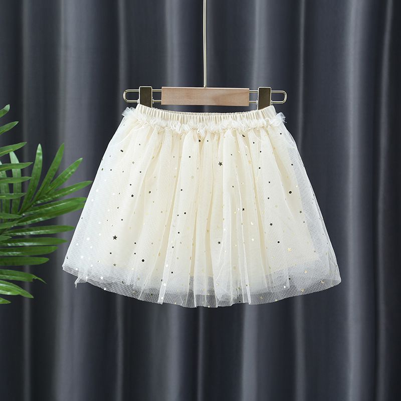 JB clothes - 星星澎澎裙-米白色